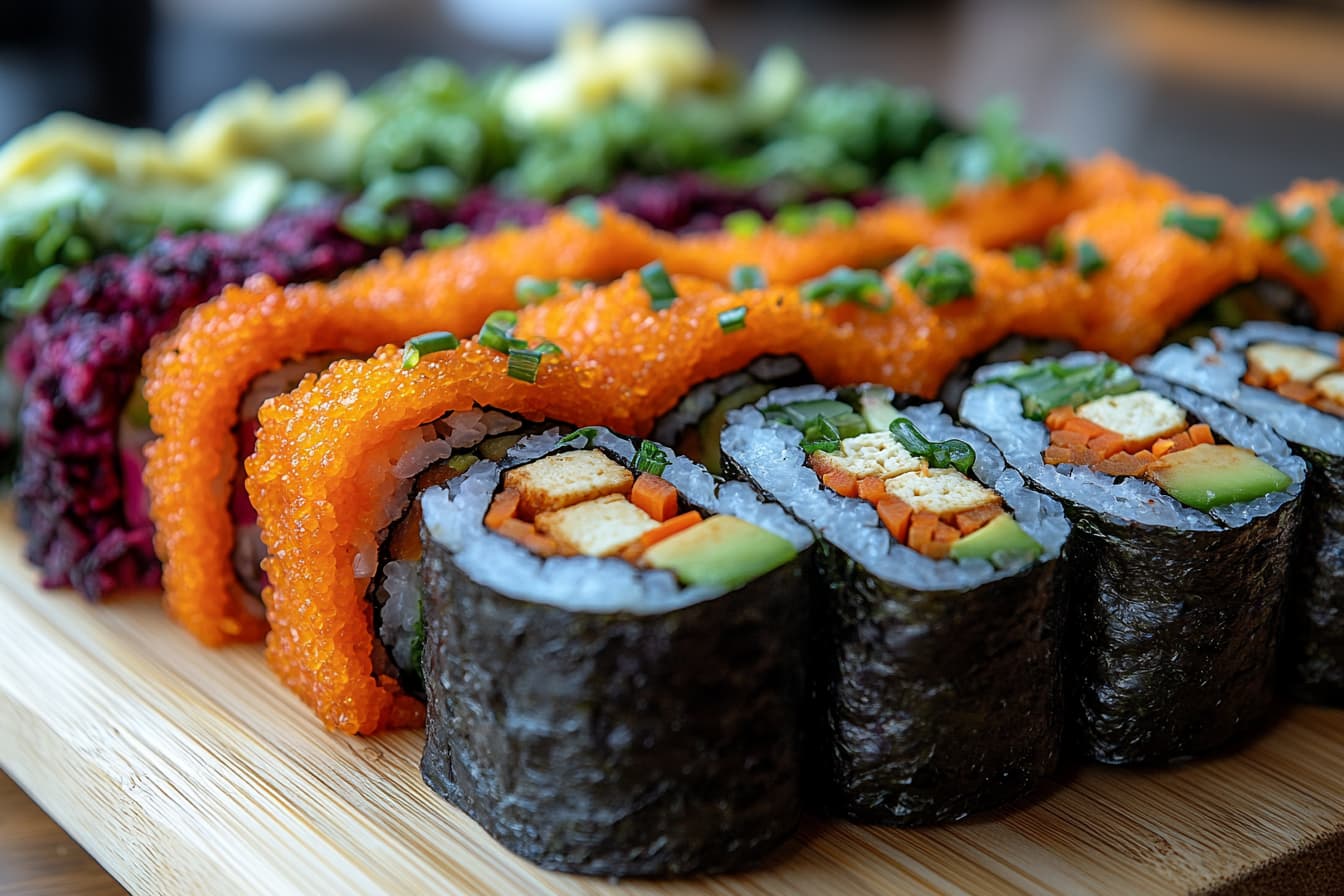 Veganes Sushi Kreative Ideen für den Veganuary Sagano Restaurant